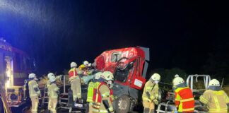 LKW-Unfall auf der A2 bei Lehrte/Hämelerwald