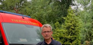 Feuerwehreinsatz Tierrettung einer Python