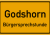 Hinweisschild Bürgersprechstunde
