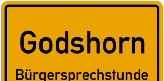 Hinweisschild Bürgersprechstunde