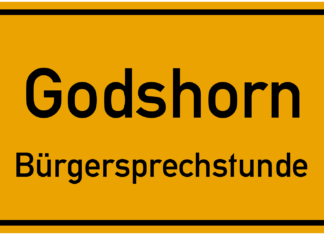 Godshorner Ortsbürgermeister Wook lädt zur Bürgersprechstunde am 31. August Hinweisschild Bürgersprechstunde