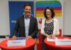 Regionspräsident Steffen Krach und Dr. Agnes Genewein, Vorständin der Stiftung Hannoversche Kinderheilanstalt.