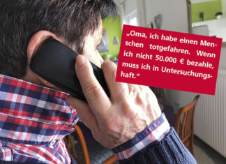 Schockanruf – Betrüger erbeuten Geld von Senior Themenfoto: Polizei warnt vor Schockanrufen