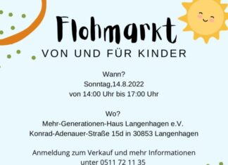 Flohmarkt „von Kindern für Kinder“ im MGH Langenhagen Plakat Kinderflohmarkt in Langenhagen MGH