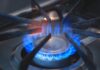 Gasflamme am Gasherd