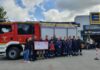Schlemmer-Markt Segebrecht EDEKA sammelt für die Jugendarbeit der Ortsfeuerwehr Isernhagen HB.