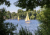 Segelboot auf Maschsee in Hannover