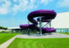Die Rutsche in der Wasserwelt.
