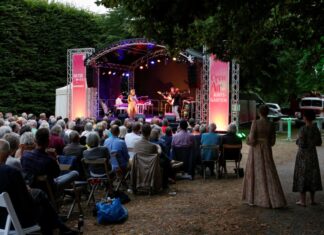 Kultursommer der Region: 37 Konzerte locken viele Kurzentschlossene Zu den besonderen Publikumsmagneten gehörte das Konzert mit China Moses im historischen Grün des Amtsgartens von Schloss Landestrost, zu dem rund 300 Musikfans kamen.