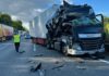Feuerwehreinsatz - LKW Unfall Autobahn A2 bei Lehrte.