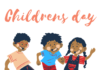 Grafik: spielende Kinder - Childrens Day
