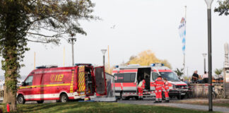 Übung Fahrgastschiff brennt - Steinhude
