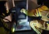 Feuerwehreinsatz brennender Pelletofen