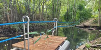 Neue Seilfähre im Kinderwald