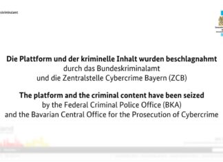 BKA: Darknet-Marktplatz – Mutmaßlicher Administrator festgenommen Unter der ursprünglichen Erreichbarkeit der Webseite wurde dieser Sicherstellungsbanner veröffentlicht.