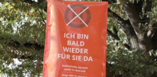 Haltestelle gesperrt/entfällt