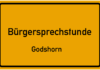 Ortsschild Bürgersprechstunde Godshorn