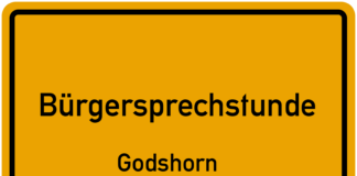 Ortsschild Bürgersprechstunde Godshorn