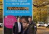 Jan Kreutzberg und Andreas M. Casdorff vor der Weltbevoelkerungsuhr auf dem Zoo-Parkplatz