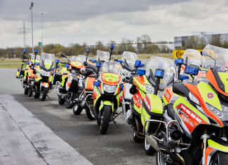 Johanniter-Motorradstaffeln gehen in die Winterpause Johanniter-Motorradstaffel - Dienstmotorräder