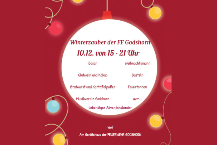 Plakat Winterzauber der Ortsfeuerwehr Godshorn