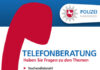 Plakat: Infotelefon der Polizeidirektion Hannover im Dezember erreichbar.