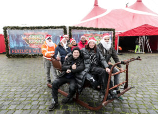 Weihnachtscircus Hannover feiert die Premiere seines 4. Grand Prix der Artisten am 16. Dezember Weihnachtscircus Hannover - Aufbau