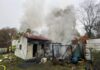 Laubenbrand - Feuerwehreinsatz