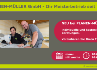 Jeden Mittwoch – Beratungstag bei PLANEN-MÜLLER GmbH Poster - Beratungstag bei Planen Müller GmbH