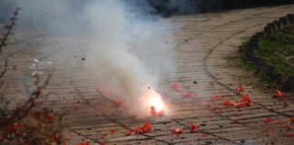Themenfoto: Explodierender Feuerwerkskörper