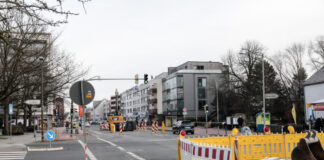 Einengung - Baustelle Walsroder Straße/Niedersachsenstraße