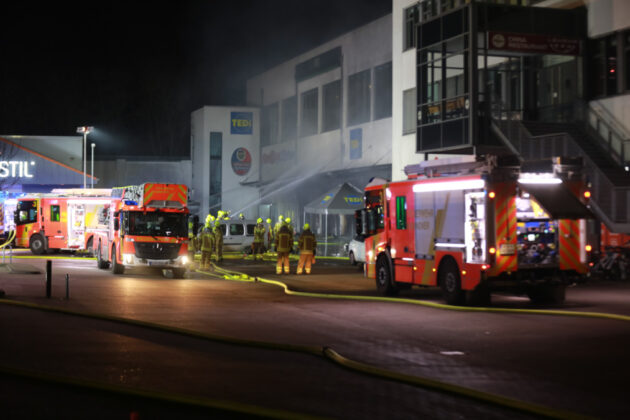 Brand Einkaufszentrum Wülfel