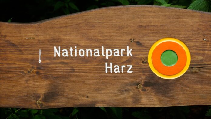 Schild: Nationalpark Harz