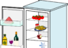 Grafik - Kühlschrank mit Lebensmitteln