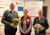 Kooperation Langenhagen: Martin Rust (Mitte), DRK-Ortsvereinsvorsitzende Langenhagen/ Präsidentin DRK-Region Hannover e. V., freut sich auf die Zusammenarbeit mit Bürgermeister Mirko Heuer (links) und Frederike Prisett (rechts) von der Stiftung Deutsche Schlaganfall-Hilfe