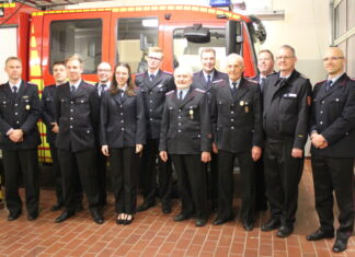 Jahresdienstversammlung der Ortsfeuerwehr Meyenfeld Gruppenbild