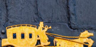 Postillon-goldene Kutsche