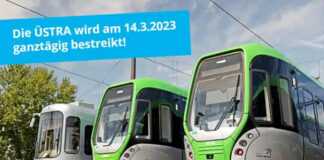 Erneute Warnstreiks am 14. März bei der Üstra