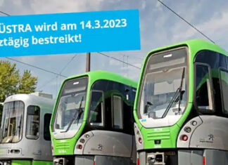 Erneute Warnstreiks: Bus und Bahn werden am nächsten Dienstag bestreikt Erneute Warnstreiks am 14. März bei der Üstra