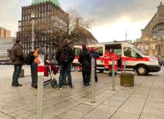 Johanniter ziehen Kältehilfe-Bilanz: 7530 Essen, 4300 Getränke und 3120 geleistete Stunden im Ehrenamt Johanniter im Kältehilfe-Einsatz.