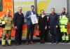 Stefan Klösel (Einsatzkraft), Christoph Bahlmann (Chef der Feuerwehr Hannover), Dr Axel von Ohe (Erster Stadtrat und Feuerwehrdezernent), Gina- Mari Nowak (Leitung der Ansprechstelle für Demokratiestärkung und gegen Rechtsextremismus), Mario Kraatz (Vorsitzender des örtlichen Personalrates), Wibke Henke-Kreie (Einsatzkraft).