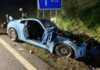 Verkehrsunfall auf Autobahnauffahrt