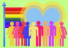 pride / Die Regenbogenfarben symbolisieren die Vielfalt der Lebens- und Liebesformen.