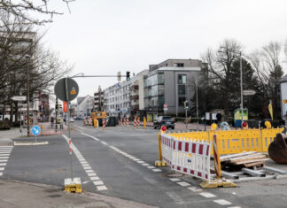 Weiterer Ausbauabschnitt der Walsroder Straße soll im August starten Baustellenbereich Walsroder Straße in Langenhagen