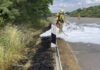 PKW-Brand mit Gastank auf der BAB 7