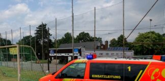 Saunabrand beim SV Borussia Hannover