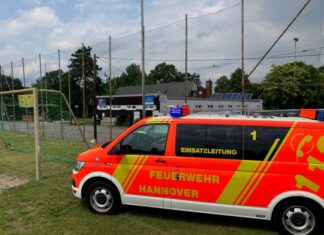 Saunabrand beim Sportverein in Hannover-Vahrenheide Saunabrand beim SV Borussia Hannover