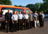 Abschnittsleiter 5 der Regionsfeuerwehr Volker Kluth, Ortsbrandmeister Uwe Glaser, Ruben Hattendorf, Niels Boldt, Florian Windeck Vorsitzender des Vereins Bürger für Kaltenweide, Manfred Jacob, 2. Vorsitzender Schützenverein Kaltenweide Jörg Engel, Ortsbürgermeister Wolfgang Langrehr, Vorsitzende des Feuerschutzausschuß Gudrun Mennecke, Felix Dankowsky, Erste Stadträtin Isabella Gifhorn, stellv. Ortsbrandmeister Florian Köpke.