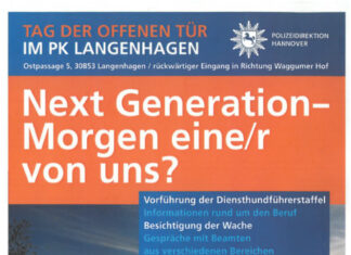 Nachwuchs gesucht: Tag der offenen Tür bei der Polizei Langenhagen Plakat - Tag der offenen Tür - Polizei Langenhagen