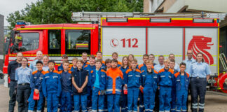 Die Träger der Jugendflamme in Langenhagen.